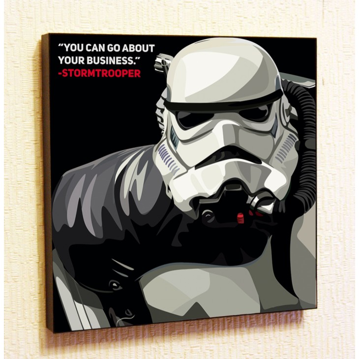 Заказать картину постер поп-арт Имперский Штурмовик из вселенной Star-Wars Звездные войны