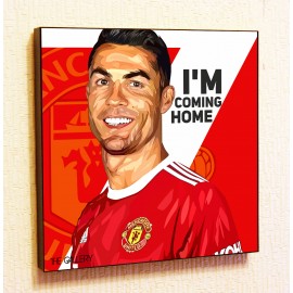 Картина постер в стиле поп-арт Криштиану Манчестер Юнайтед